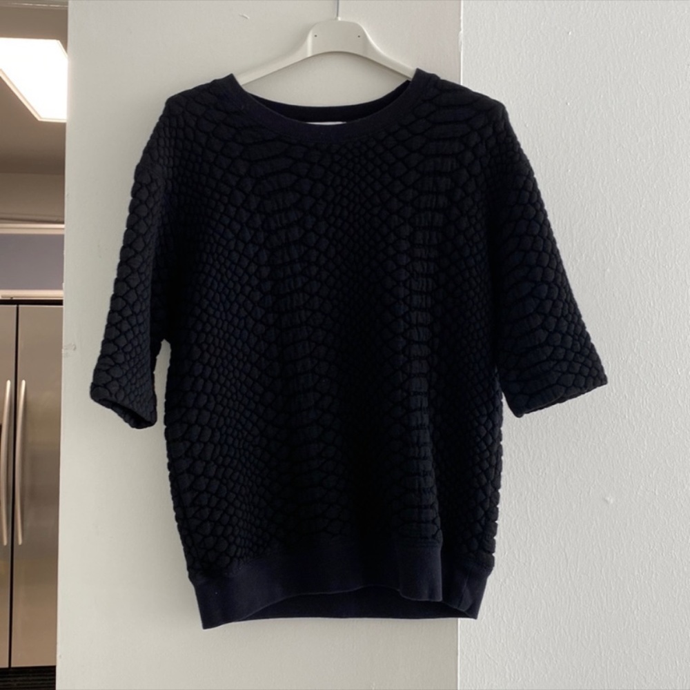 Sandro snake embroidered sweater